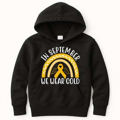 In September We Wear Gold Childhood Cancer Kids Hoodie