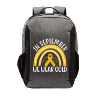 In September We Wear Gold Childhood Cancer Vector Backpack