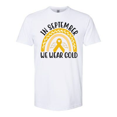 In September We Wear Gold Childhood Cancer Softstyle CVC T-Shirt