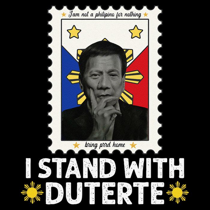 I Stand With Duterte IM Not Filipino Foer Free Nothing PRRD Drawstring Bag