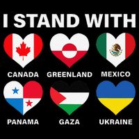 I Stand With Canada Greenland Mexico Panama Gaza Ukraine Impact Tech Backpack