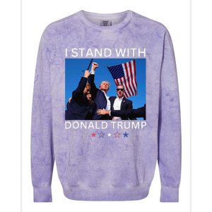 I Stand With Donald Trump After Shooting At Rally Colorblast Crewneck Sweatshirt