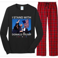 I Stand With Donald Trump After Shooting At Rally Long Sleeve Pajama Set