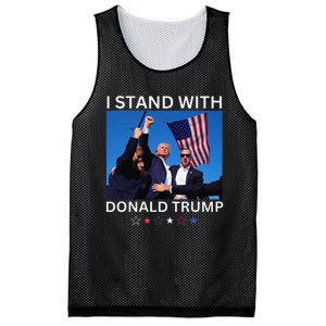 I Stand With Donald Trump After Shooting At Rally Mesh Reversible Basketball Jersey Tank