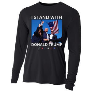 I Stand With Donald Trump After Shooting At Rally Cooling Performance Long Sleeve Crew