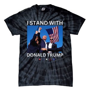 I Stand With Donald Trump After Shooting At Rally Tie-Dye T-Shirt