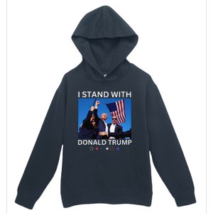 I Stand With Donald Trump After Shooting At Rally Urban Pullover Hoodie