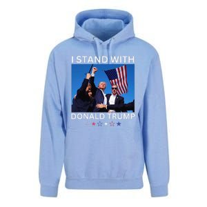 I Stand With Donald Trump After Shooting At Rally Unisex Surf Hoodie