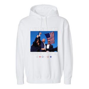 I Stand With Donald Trump After Shooting At Rally Garment-Dyed Fleece Hoodie