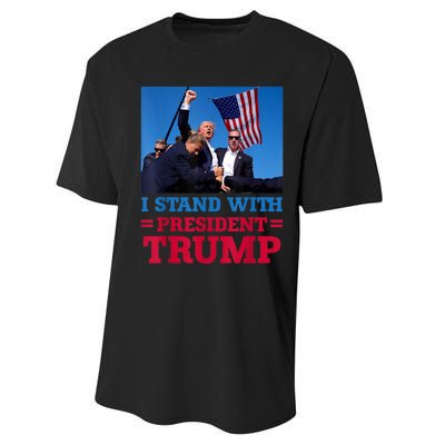 I Stand With President Trump After The Shooting At His Rally Performance Sprint T-Shirt