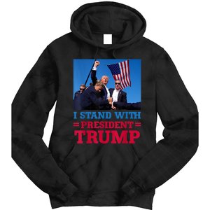 I Stand With President Trump After The Shooting At His Rally Tie Dye Hoodie