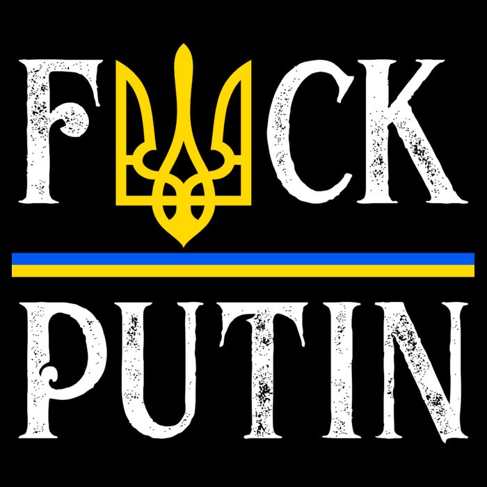 I Stand With Ukraine Flag Logo Trident Funny Anti Putin Backpack
