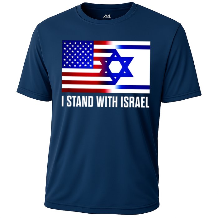 I Stand With Israel Us Israel Flag Support Israel Jerusalem Cooling Performance Crew T-Shirt
