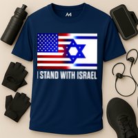 I Stand With Israel Us Israel Flag Support Israel Jerusalem Cooling Performance Crew T-Shirt