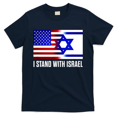 I Stand With Israel Us Israel Flag Support Israel Jerusalem T-Shirt