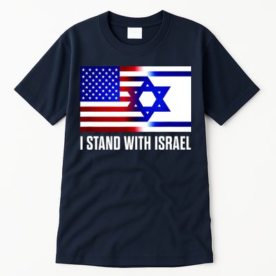 I Stand With Israel Us Israel Flag Support Israel Jerusalem Tall T-Shirt