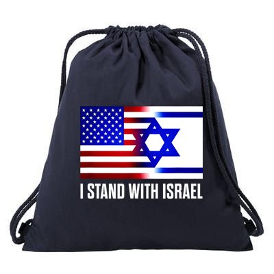 I Stand With Israel Us Israel Flag Support Israel Jerusalem Drawstring Bag