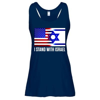 I Stand With Israel Us Israel Flag Support Israel Jerusalem Ladies Essential Flowy Tank