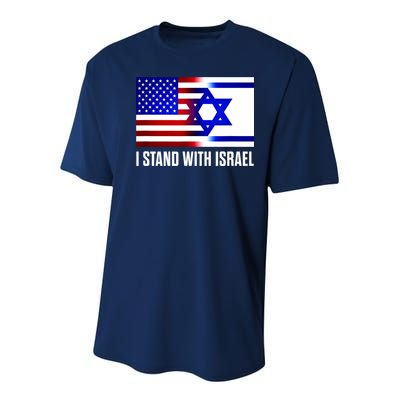 I Stand With Israel Us Israel Flag Support Israel Jerusalem Youth Performance Sprint T-Shirt