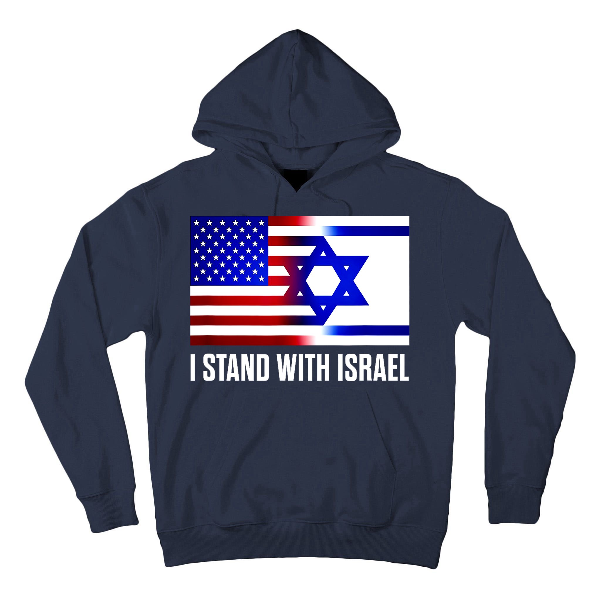 I Stand With Israel Us Israel Flag Support Israel Jerusalem Tall Hoodie