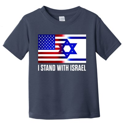 I Stand With Israel Us Israel Flag Support Israel Jerusalem Toddler T-Shirt