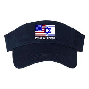 I Stand With Israel Us Israel Flag Support Israel Jerusalem Valucap Bio-Washed Visor