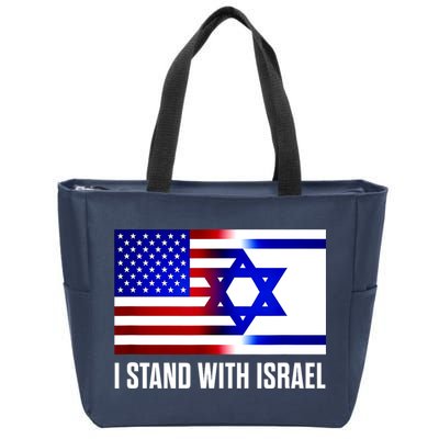 I Stand With Israel Us Israel Flag Support Israel Jerusalem Zip Tote Bag