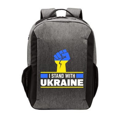 I Stand With Ukraine Support Love Peace Fist Vector Backpack