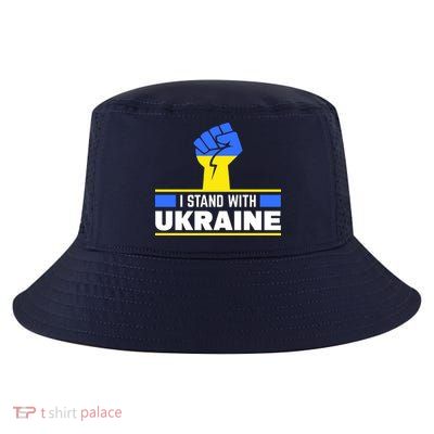 I Stand With Ukraine Support Love Peace Fist Cool Comfort Performance Bucket Hat