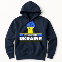 I Stand With Ukraine Support Love Peace Fist Hoodie