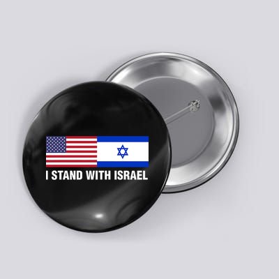 I Stand With Israel American Flag Israeli Flag Button
