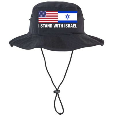 I Stand With Israel American Flag Israeli Flag Bucket Hat