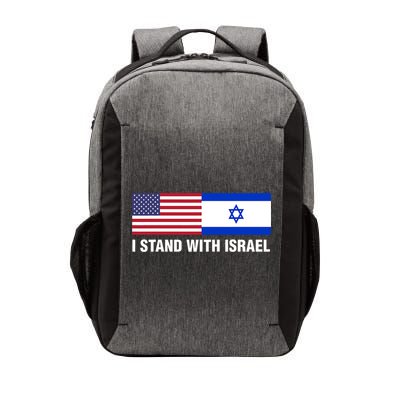 I Stand With Israel American Flag Israeli Flag Vector Backpack