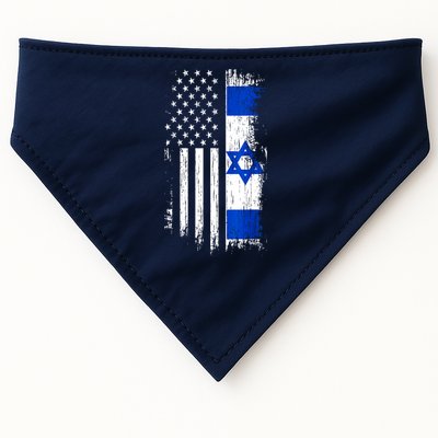 I Stand With Israel Usa Israel Flags USA-Made Doggie Bandana