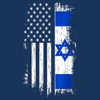 I Stand With Israel Usa Israel Flags T-Shirt
