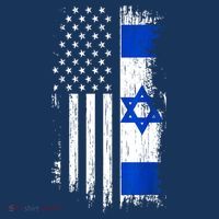 I Stand With Israel Usa Israel Flags Sustainable Bucket Hat
