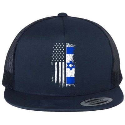 I Stand With Israel Usa Israel Flags Flatbill Hat
