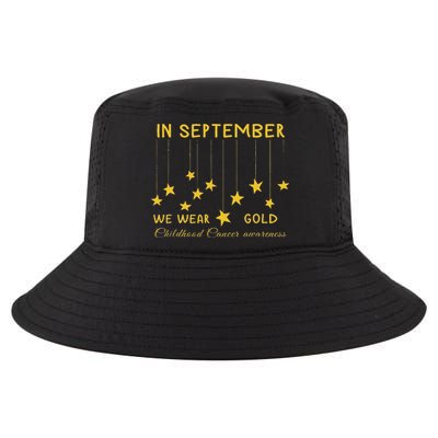 In September We Wear Gold Childhood Cancer Awareness Cool Comfort Performance Bucket Hat