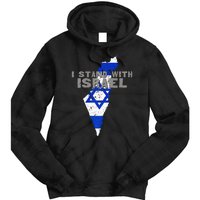 I Stand With Israel Map Flag Jerusalem Hebrew Jew Israelite Tie Dye Hoodie