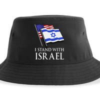 I Stand With Israel, Israeli Palestinian Conflict Pro Israel Sustainable Bucket Hat