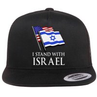 I Stand With Israel, Israeli Palestinian Conflict Pro Israel Flat Bill Trucker Hat