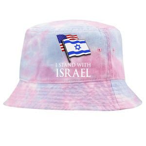 I Stand With Israel, Israeli Palestinian Conflict Pro Israel Tie-Dyed Bucket Hat