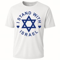 I Stand With Israel Israeli Flag Jewish Star Of David  Cooling Performance Crew T-Shirt
