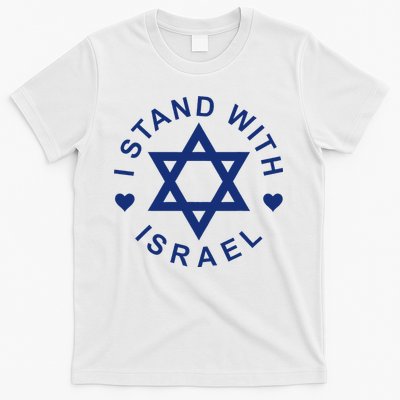 I Stand With Israel Israeli Flag Jewish Star Of David  T-Shirt