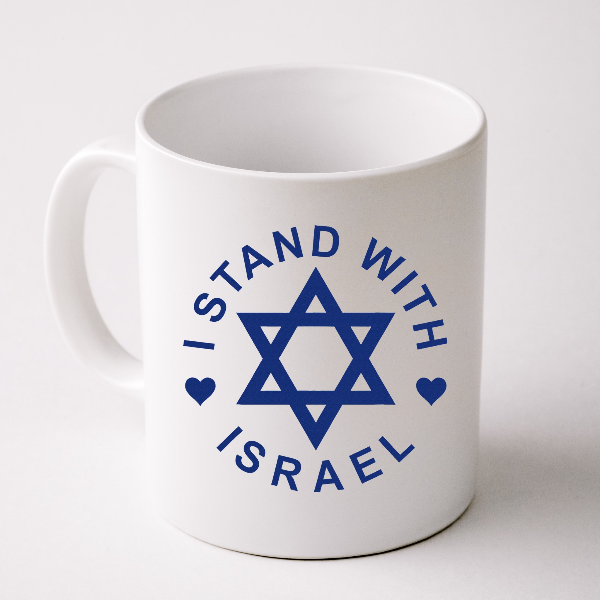 I Stand With Israel Israeli Flag Jewish Star Of David  Mug