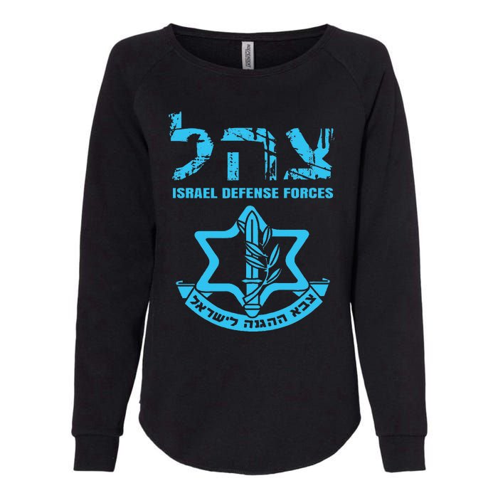 I Stand With Israel Jewish Israeli Flag Jewish Womens California Wash Sweatshirt