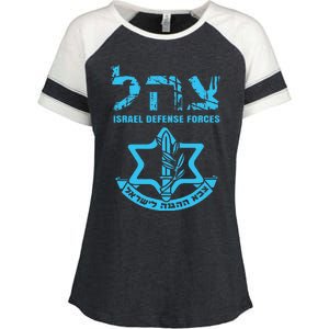 I Stand With Israel Jewish Israeli Flag Jewish Enza Ladies Jersey Colorblock Tee