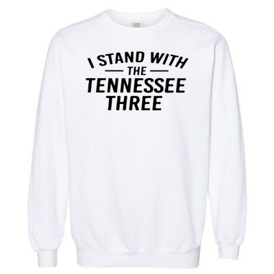 I Stand With The Tennessee Three Retro Garment-Dyed Sweatshirt