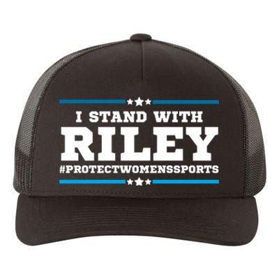 I Stand With Riley Gaines #ProtectWomensSports Yupoong Adult 5-Panel Trucker Hat