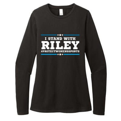 I Stand With Riley Gaines #ProtectWomensSports Womens CVC Long Sleeve Shirt